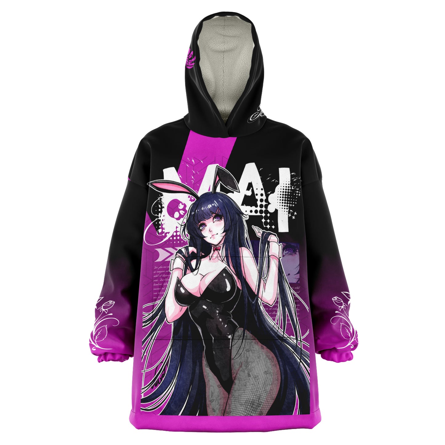 Bunny Girl Hoodie Blanket