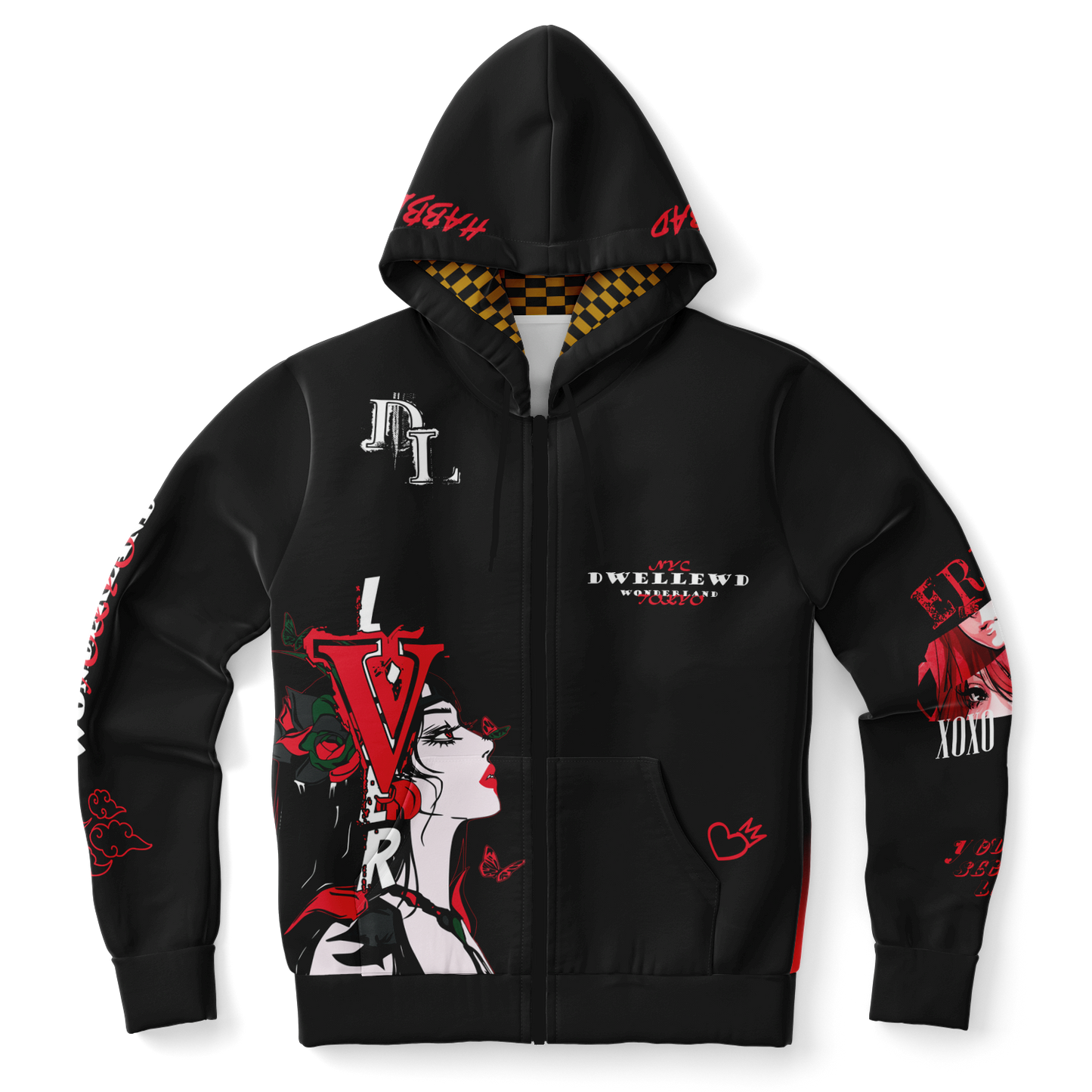 Scarlet Zip-Up Hoodie