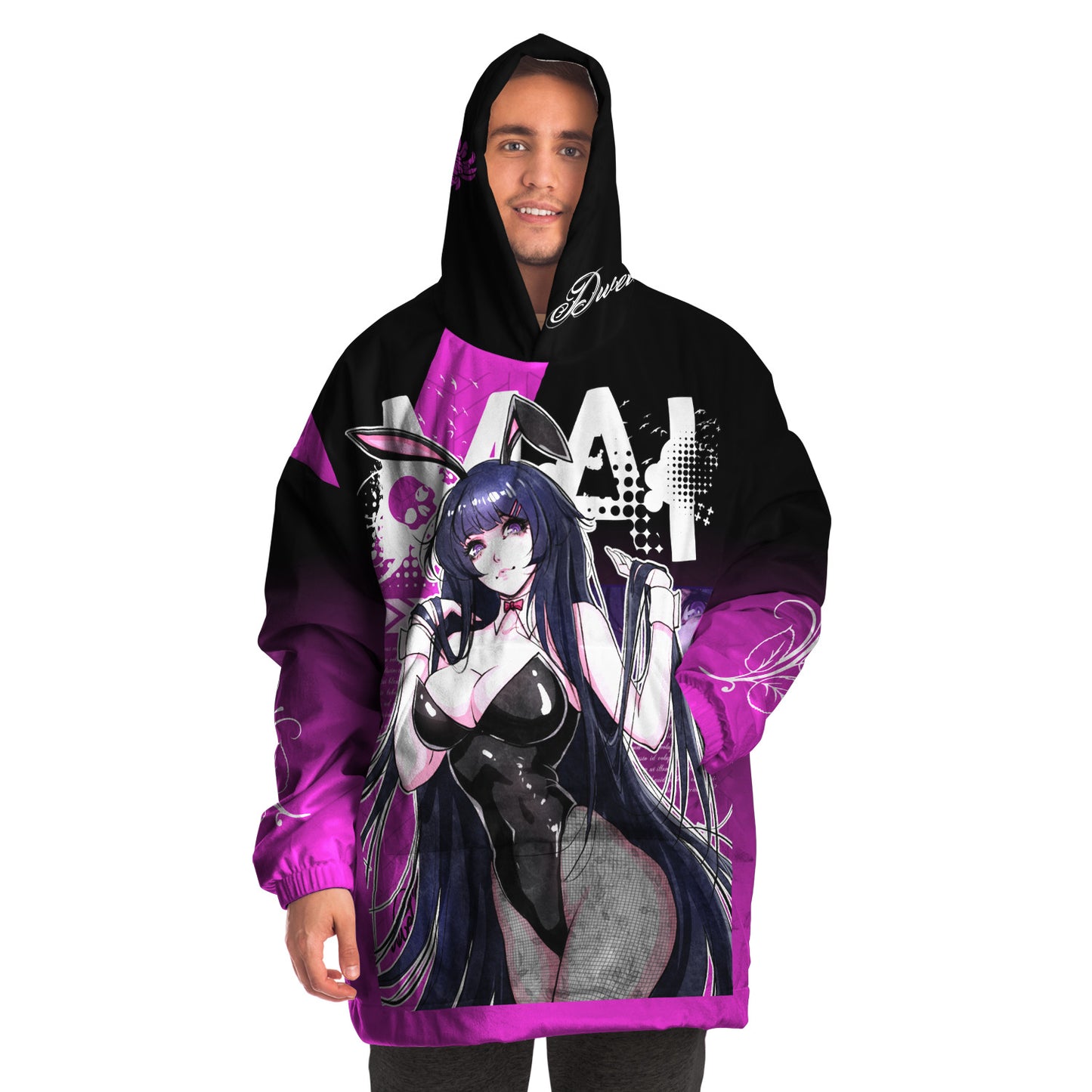 Bunny Girl Hoodie Blanket