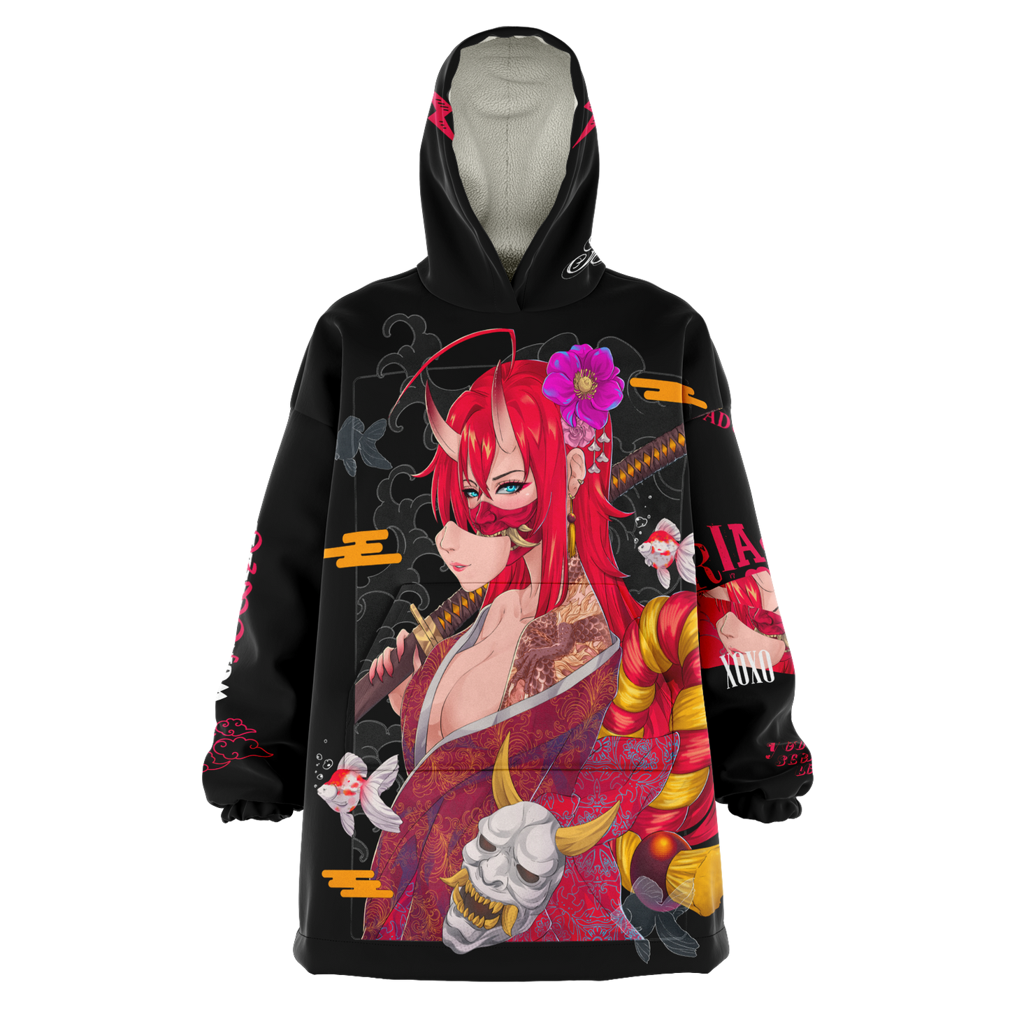 Oni Rias Hoodie Blanket