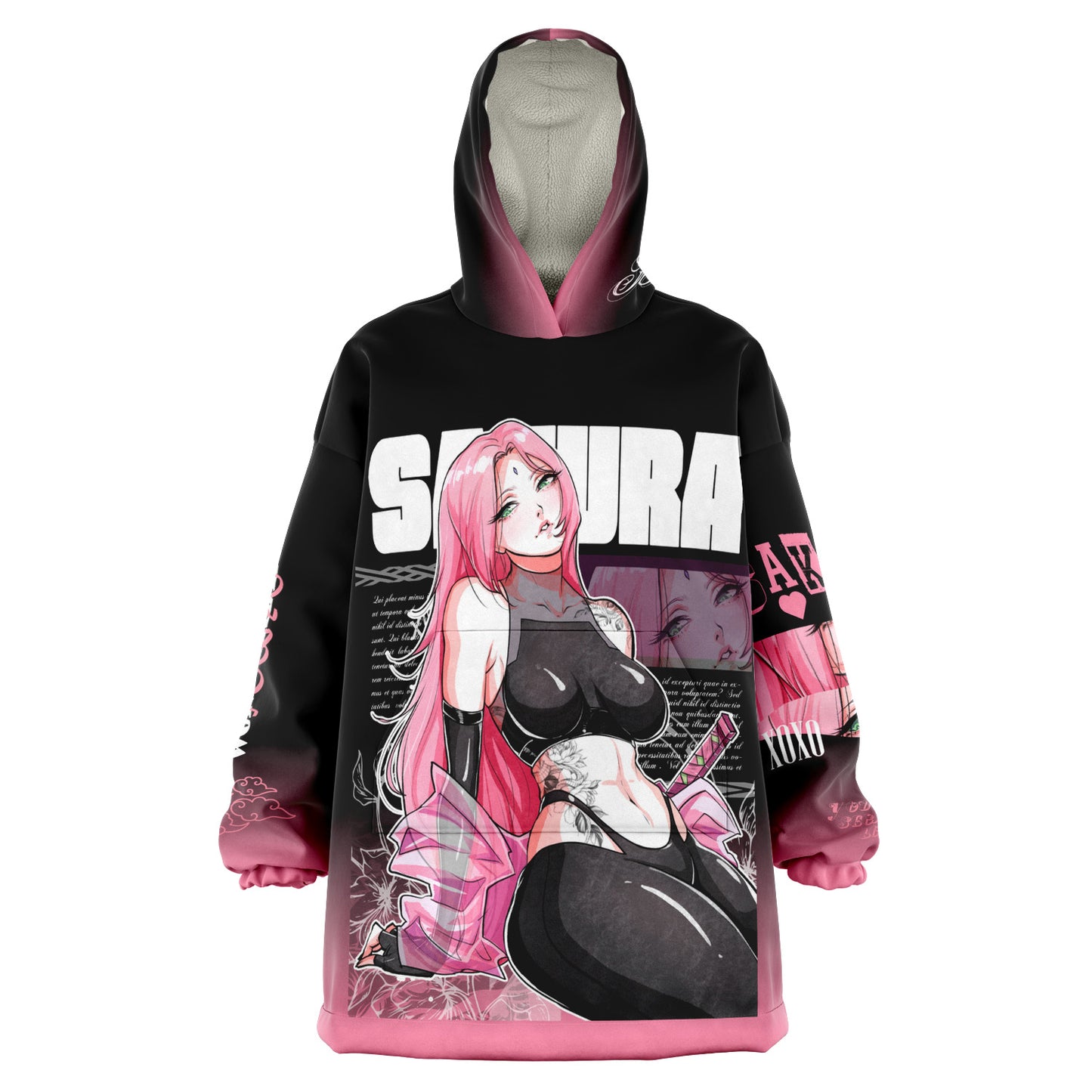 Sakura Hoodie Blanket