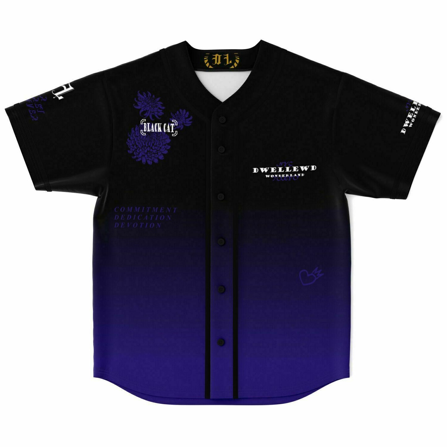 Black Cat Baseball Jersey