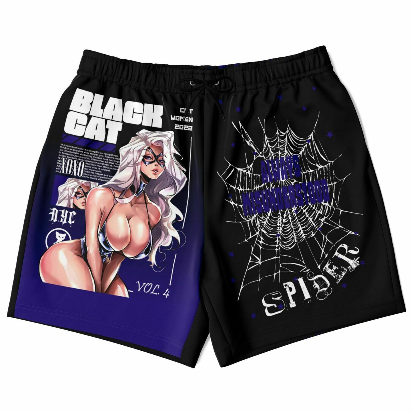 Black Cat Shorts