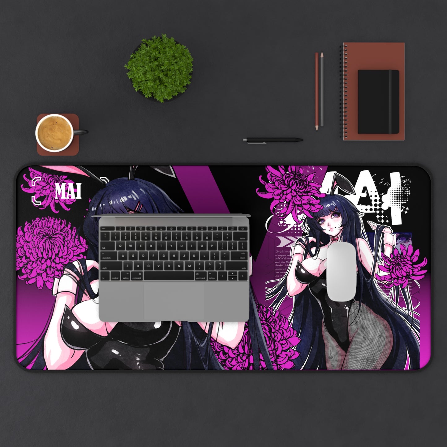 Bunny Girl Desk Mat